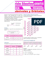 Niveles Subniveles y Orbitales para Primer Grado de Secundaria