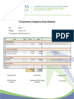 Latter Permohonan Pengajuan Dana Bulanan