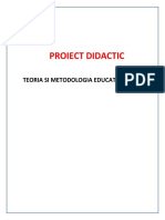 Proiect Didactic Educatie Plastica, Visternicean Cristina, Grupa 21.