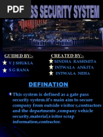 Download GATE PASS SECURITY SYSTEM by dipankapasi SN50032600 doc pdf