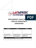 Procedimiento para El Manejo de Combustible