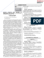 Decreto Supremo Que Aprueba El Reglamento Del Consejo de Coo Decreto Supremo N 050 2021 PCM 1937276 1