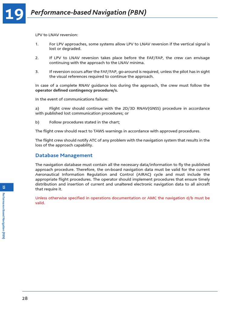 PBN Approach Procedures and Management | PDF | Aerospace Engineering ...