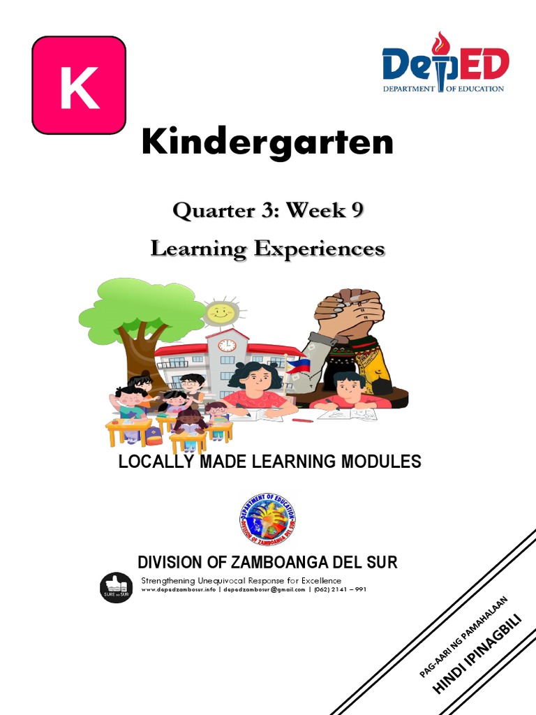 Kinder Parents Guide Quarter 3 Week 9 | PDF