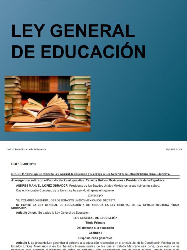 Ley General de Educaci N Ó | PDF | Educación de la primera infancia ...