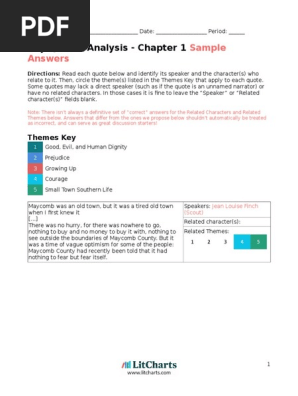 2. Chapter 1 Quotes Sample Answers