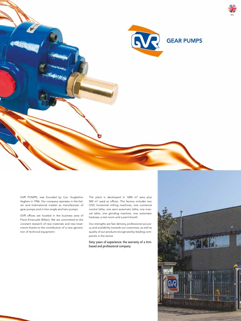 GVR Pompe: Gear Pump Solutions | PDF | Oil | Pump
