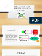 Normalización y Los Sistemas de Gestion de Calidad