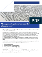 Management Systems For Records - Why Use One?: ISO 30300 Series Briefing Note