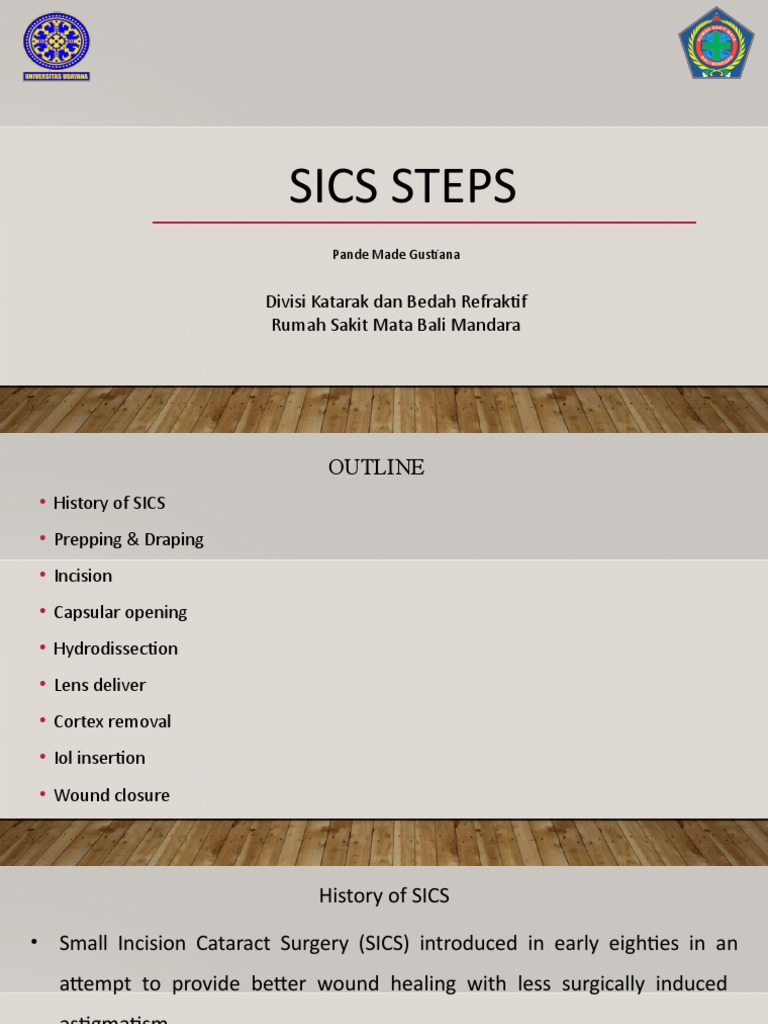 SICS Procedure Steps Overview | PDF | Surgical Suture | Cornea