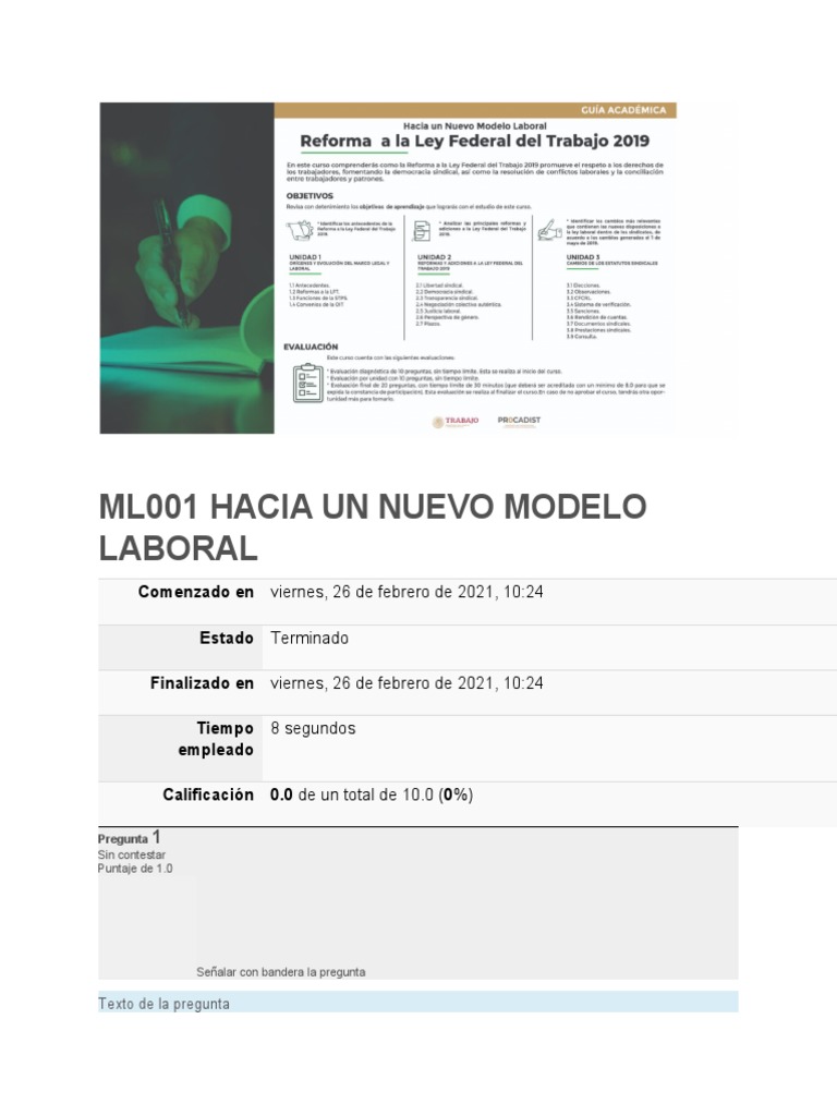 Ml001 Hacia Un Nuevo Modelo Laboral | Descargar gratis PDF | Derecho ...