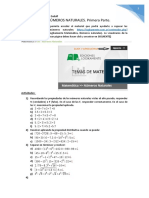 Números Naturales. Primera Parte.