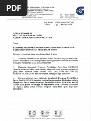 Kalender Akademik Ipg Pdf