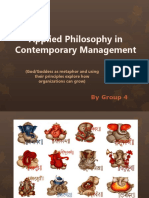 Applied Philosophy in Contemporary Management: by Group 4