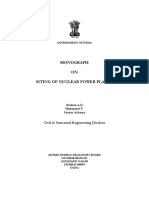 Monograph ON Siting of Nuclear Power Plants: Civil & Structural Engineering Division