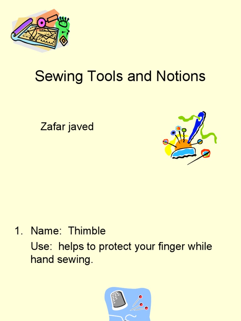 A Comprehensive Guide to Common Sewing Tools and Their Uses PDF