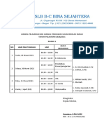 Jadwal Pelajaran Dan Jadwal Pengawas Ujian Sekolah Smalb