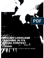 'English Language Teaching in Its Social Context' - Candlin Christopher N., Mercer Neil