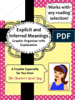 Explicit and Inferred Meanings: Works With Any Reading Selection!