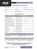 Avaliação de Desempenho - Formulario Operacional para avaliação de desempenho