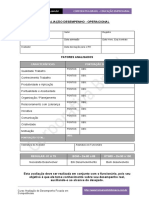 Avaliação de Desempenho - Formulario Operacional para Avaliação de Desempenho