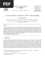 A Wave Model of A Circular Tyre. Part 1: Belt Modelling: Article in Press