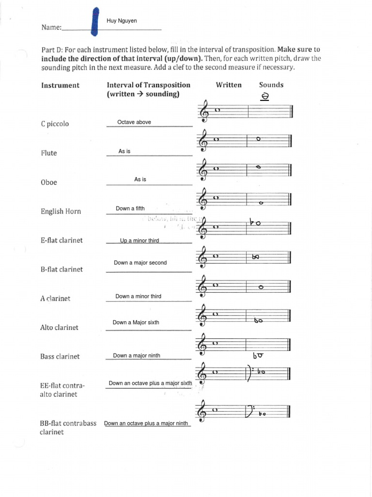 Transposition | PDF