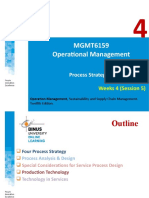 MGMT6159 Operational Management: Process Strategy