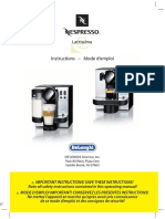 DeLonghi EN660.R Nespresso Lattissima user manual