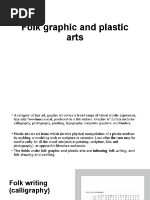 Folk graphic and plastic arts