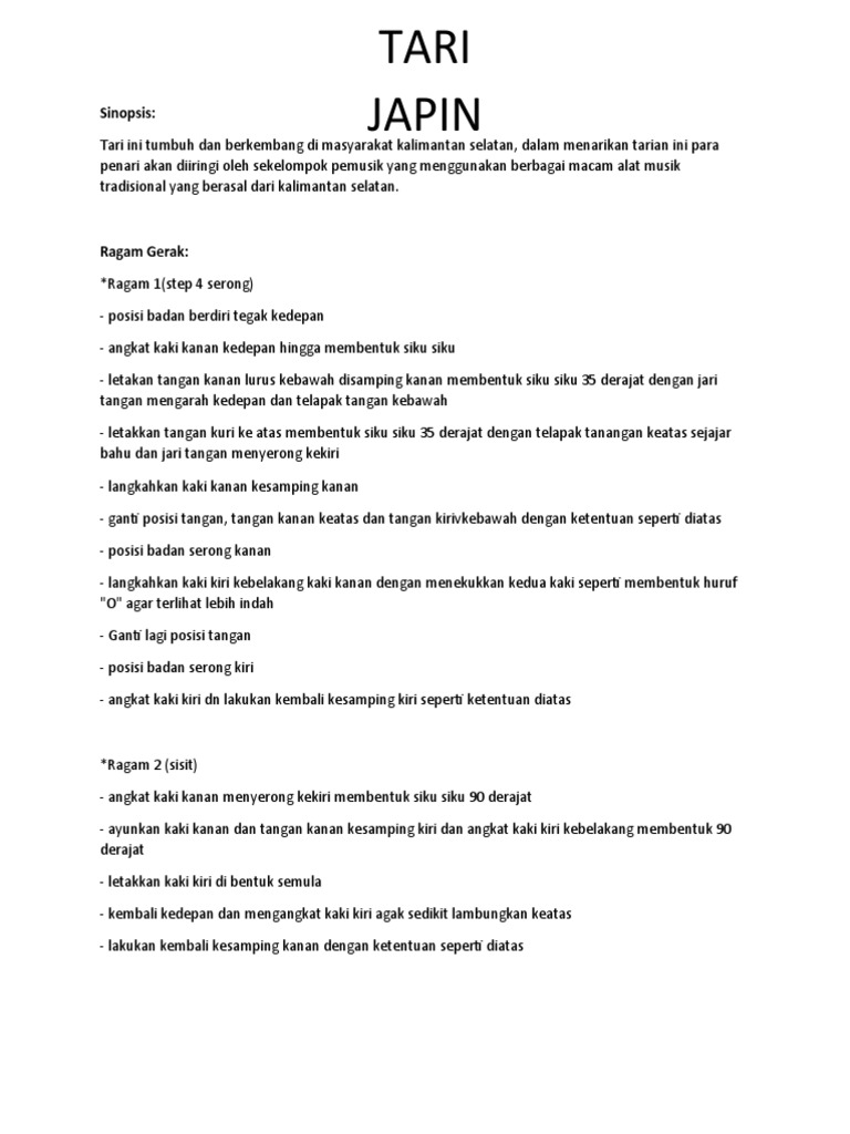 Tari Japin | PDF