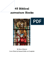 45 Biblical Adventure Hooks: by Sean Johnson Cover Photo by Samuel Zeller On Unsplash