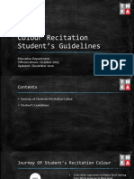 Color Recitation Students Guideline