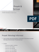 Manajemen Proyek & Teknologi Informasi: STMIK Mardira Indonesia