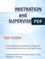 Traditionsl Modern Administration and Supervision (1)