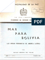 Cuaderno de difusión cultural Mar para Bolivia, pdf.