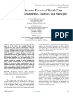 A Critical Literature Review of World-Class Universities Characteristics, Enablers, and Strategies