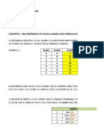 Referencias en Excel