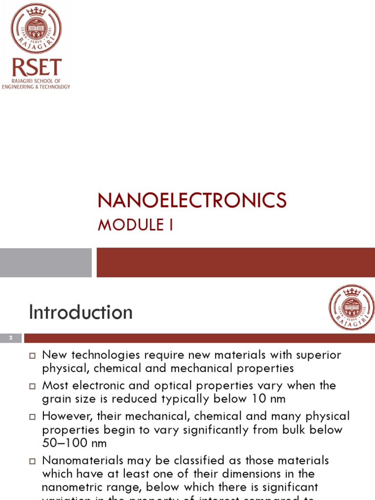 Advances in Nanoelectronics Overview | PDF | Carbon Nanotube | Electron