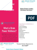 Brain Power Wellness Powerpoint