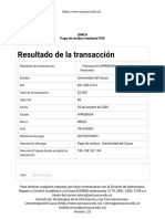 Resultado de La Transacción - Pagos en Línea - PSE