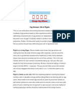 Chicago Gig Alliance Gig Workers' Bill of Rights