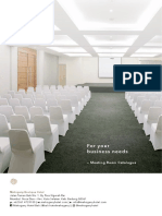 For Your Business Needs: - Meeting Room Catalogue