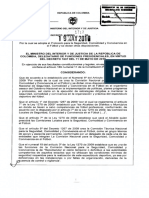 Decreto 1717 de 2010 Por la cual se adopta el protocolo para la seguridad, comodidad y convivencia en el futbol y se dictan otras disposiciones