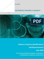 Defence Industry Qualifications and Requirements July 2020