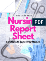 Nurse Report Sheet SBAR