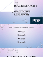 Practical Research 1 (Qualitative Research)