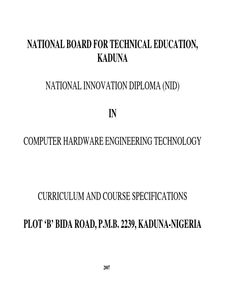 NID Curriculum for Computer Hardware Engineering | PDF | P–N Junction ...