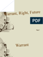 Waran, Right, Future (13 DES)