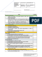 Performance Checklist On Cranial Nerve Assessment